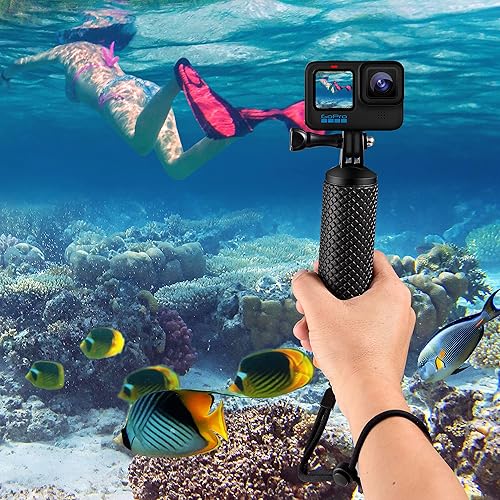 Miniatura 3 de Agarre de mano flotante, montaje en poste impermeable para GoPro Hero 13/12/11/10/9/8/7/6/5/4/3/3+/2/1 sesión, accesorios de montaje de mango para