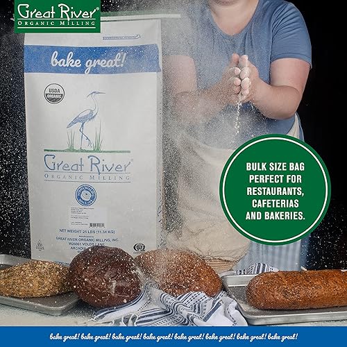Miniatura 4 de Great River Organic Milling - Harina de centeno oscuro 624 g Paquete de 4