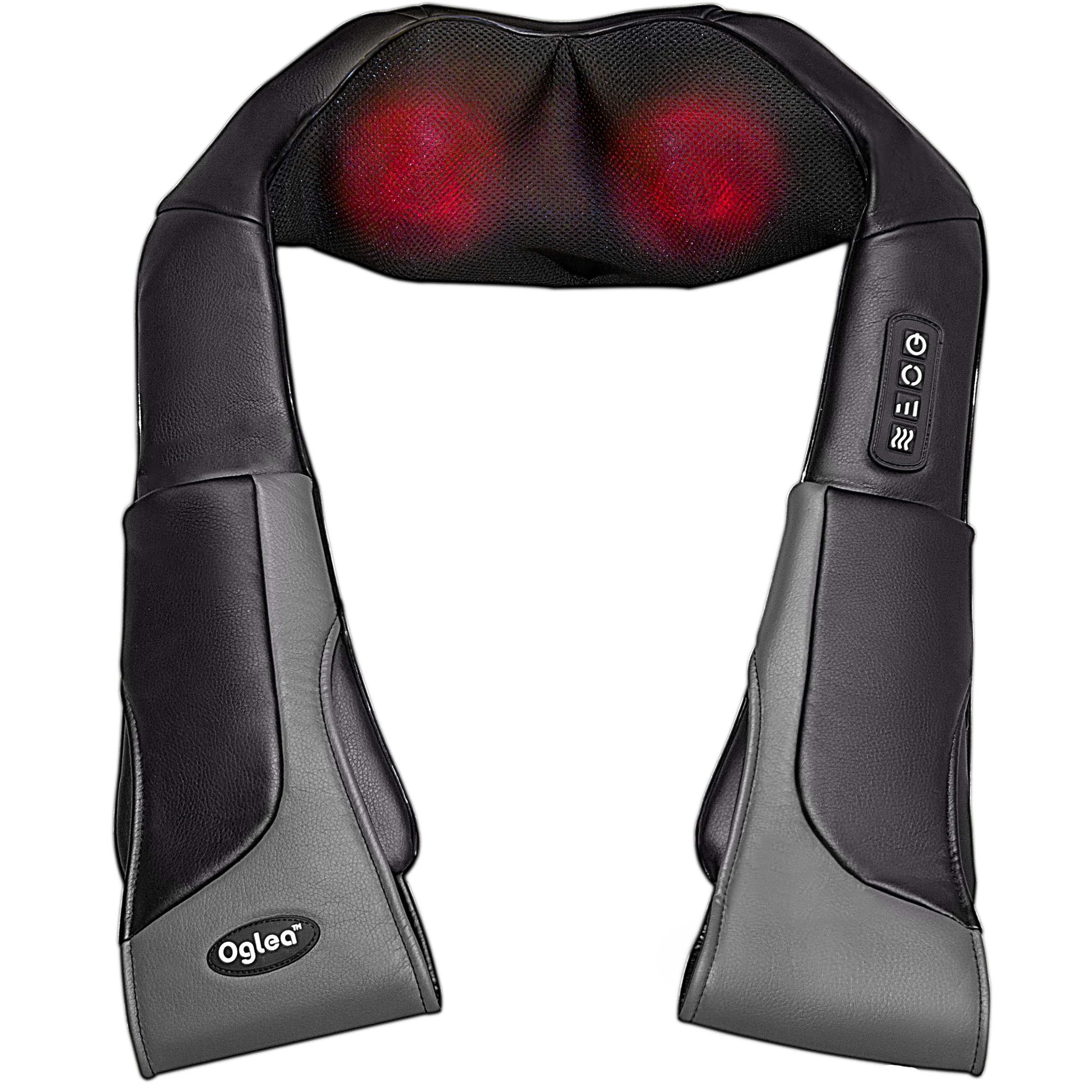 Neck and Shoulder Deep Kneading Shiatsu Massager with Heat, Portable Massager