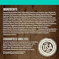 Vista 5 de Merrick - Alimento seco para perros, receta de pato real y batata libre de granos, 22 libras, en bolsa