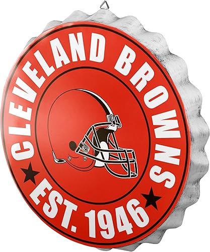 Miniatura 5 de foco Cartel de metal con logotipo de equipo de la NFL para colgar en la