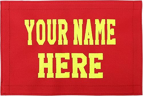 Lightning X - Parche bordado personalizado para LXP bomberos con nombre bordado, rojo