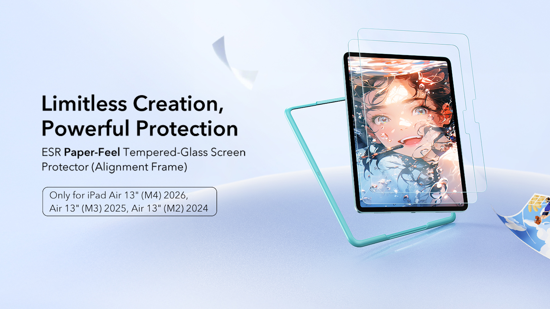 Paperfeel Protector de pantalla para IPad Air 5 4 3, película de