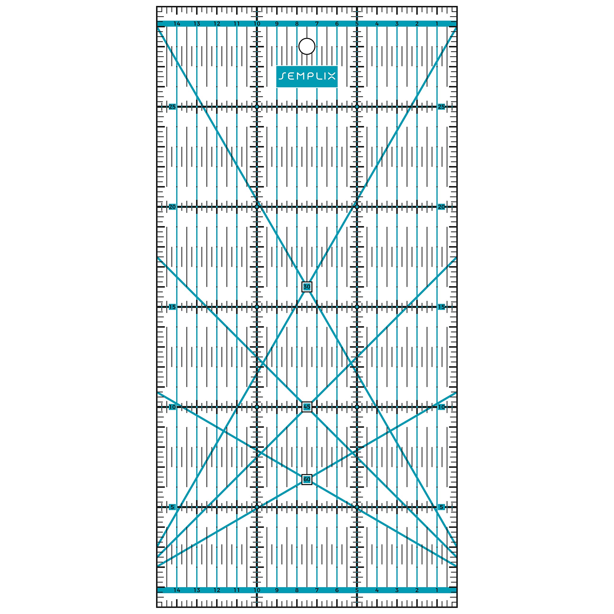 Semplix - Juego de reglas para patchwork (10 x 45 cm, 15 x 60 cm, 15 x 30 cm, 15 x 15 cm, 30 x 30 cm)
