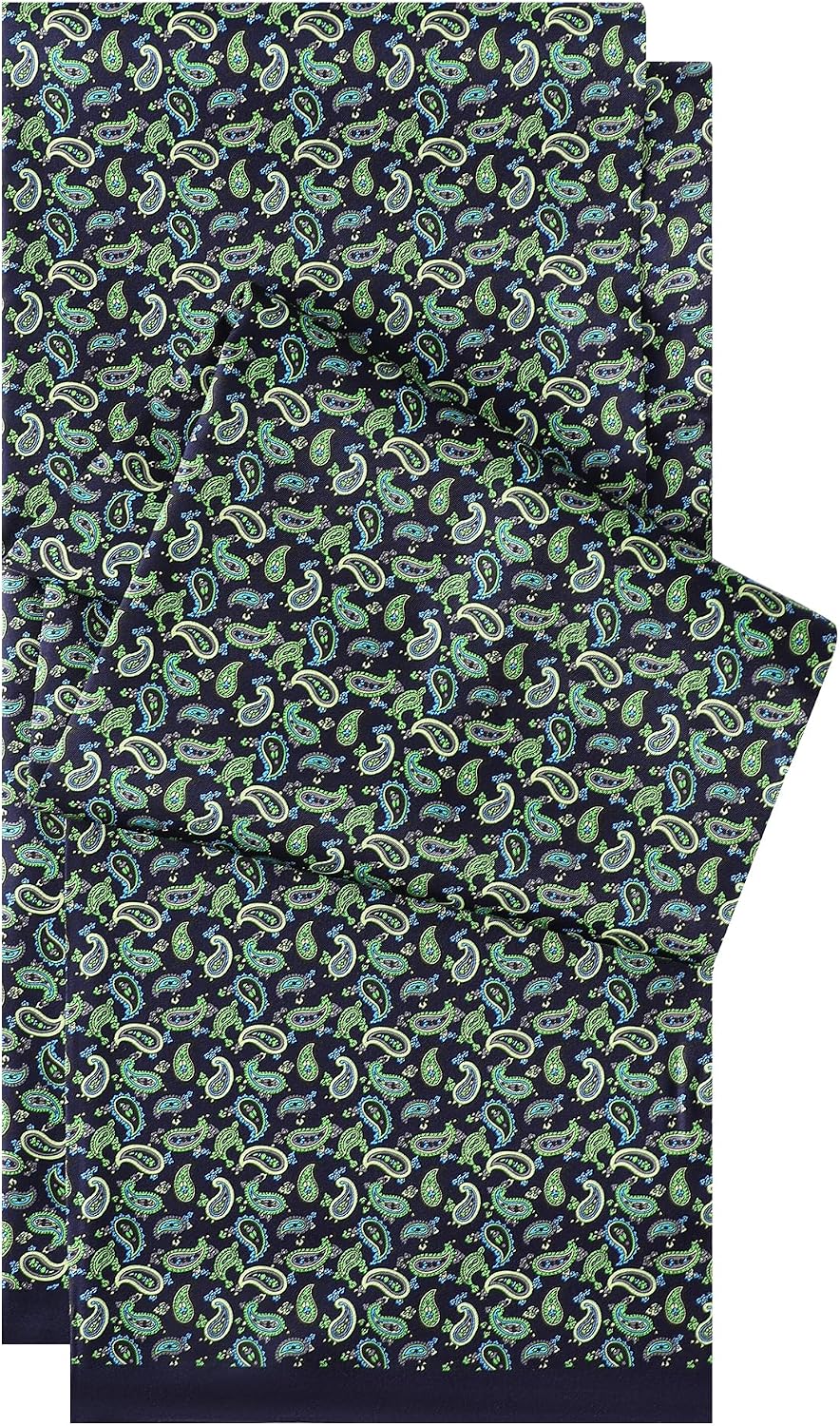Premium Luxury Men's Silk Scarf 100% Mulberry Fine Silk Twill, Double-Layer Reversible Men's Scarves 67"X8.7"