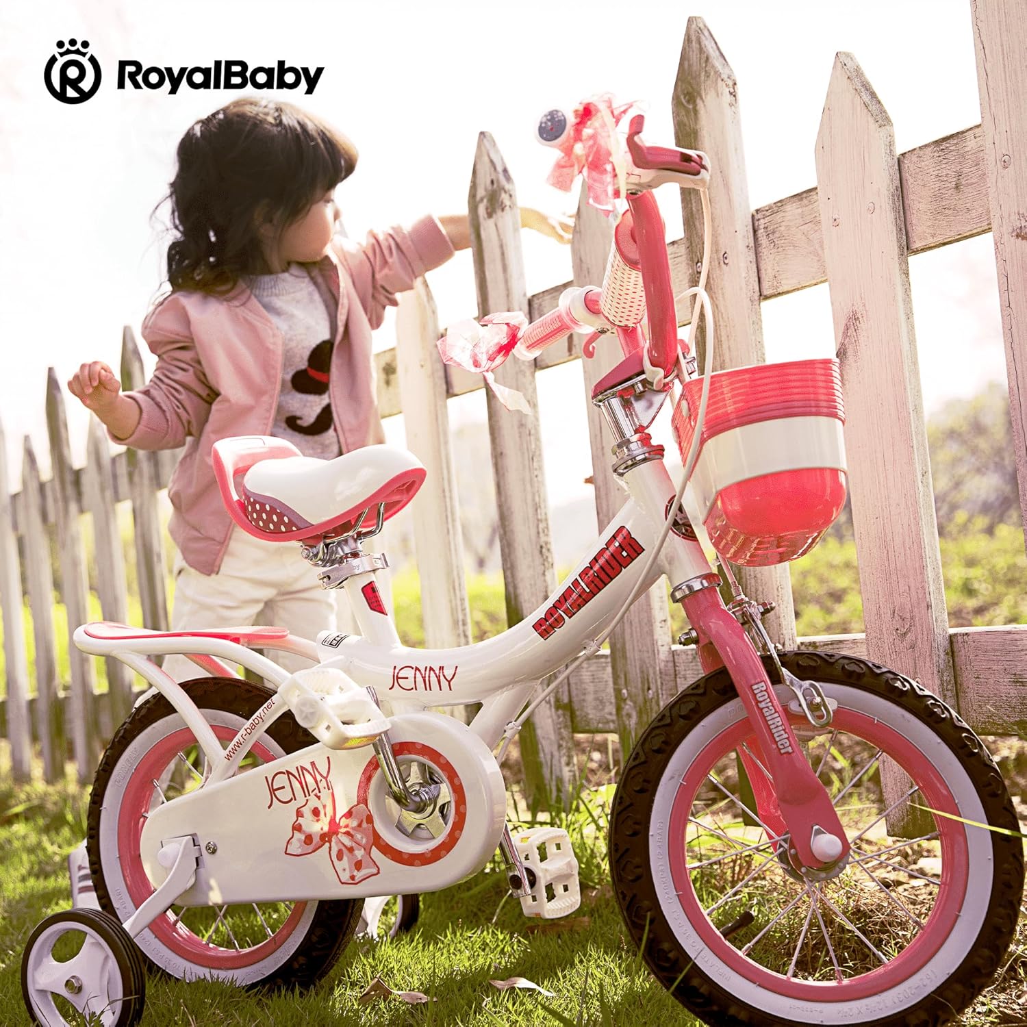 RoyalBaby Bike Out Tire 12-20 Inch, Wide 2.125"-2.4", Bicycle Replacement Parts, Black/White