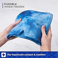 Vista 4 de Thrive Gorro de gel para aliviar el dolor de cabeza, teñido anudado, compresa de terapia fría, dolor de cabeza sinusal, alivio del estrés, ojos