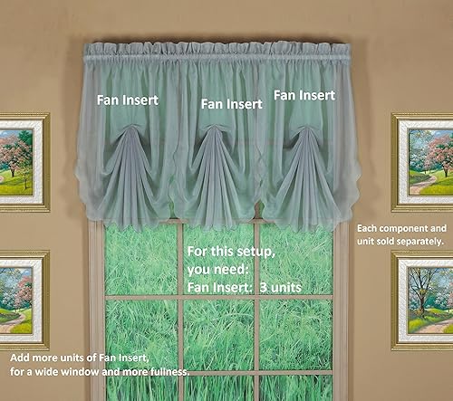 Vista 340 de Today's Curtain - Cortina Emelia de gasa original, panel de 84 pulgadas, negro, 60 pulgadas de ancho x 84 pulgadas de largo