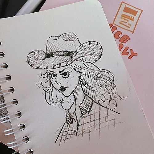 Miniatura 8 de TWONE Cuadernos de espiral plano con tapa Kraft, paquete de dos unidades, 3.5 x 5.5 pulgadas, 180 páginas a rayas, 90 hojas, fácil de transportar