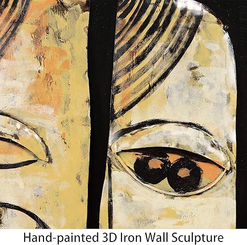 Miniatura 7 de Empire Art Direct Totem Poles - Arte de pared de metal abstracto pintado a mano, escultura de pared de hierro mixto Primo, decoración de pared 3D,