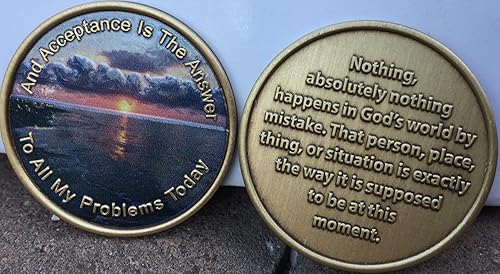 Vista 8 de La aceptación es la respuesta Beach Sunrise Color Bronze AA Medallion Chip Página 449 417