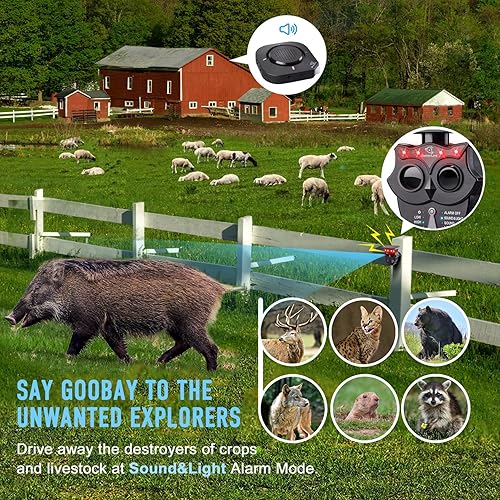 Miniatura 7 de Alarma de entrada -12 milla de largo alcance Sistema de alarma de entrada solar IP65 resistente a la intemperie Detectores de movimiento al aire
