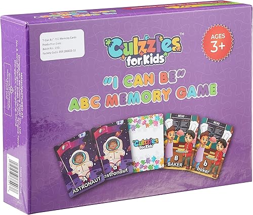 Miniatura 3 de Juego de memoria I Can Be ABC 26 pares de letras mayúsculas y minúsculas del alfabeto inclusivo profesiones a partir de 3 años para niños y niñas,