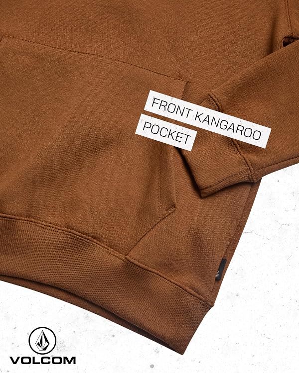Volcom Boys Hoodie - Long Sleeve Pullover Graphic Hoodie Sweatshirt - Warm Casual Hoodies for Boys (8-20), Size 14, Bombay Brown by Volcom - Image 6