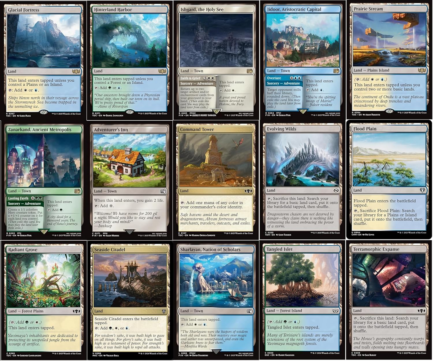 Final Fantasy Magic The Gathering Commander Deck - Chocobo Bird - Bant Blue Green White - EDH cEDH - 100 Card - Custom MTG Deck - Very Strong!