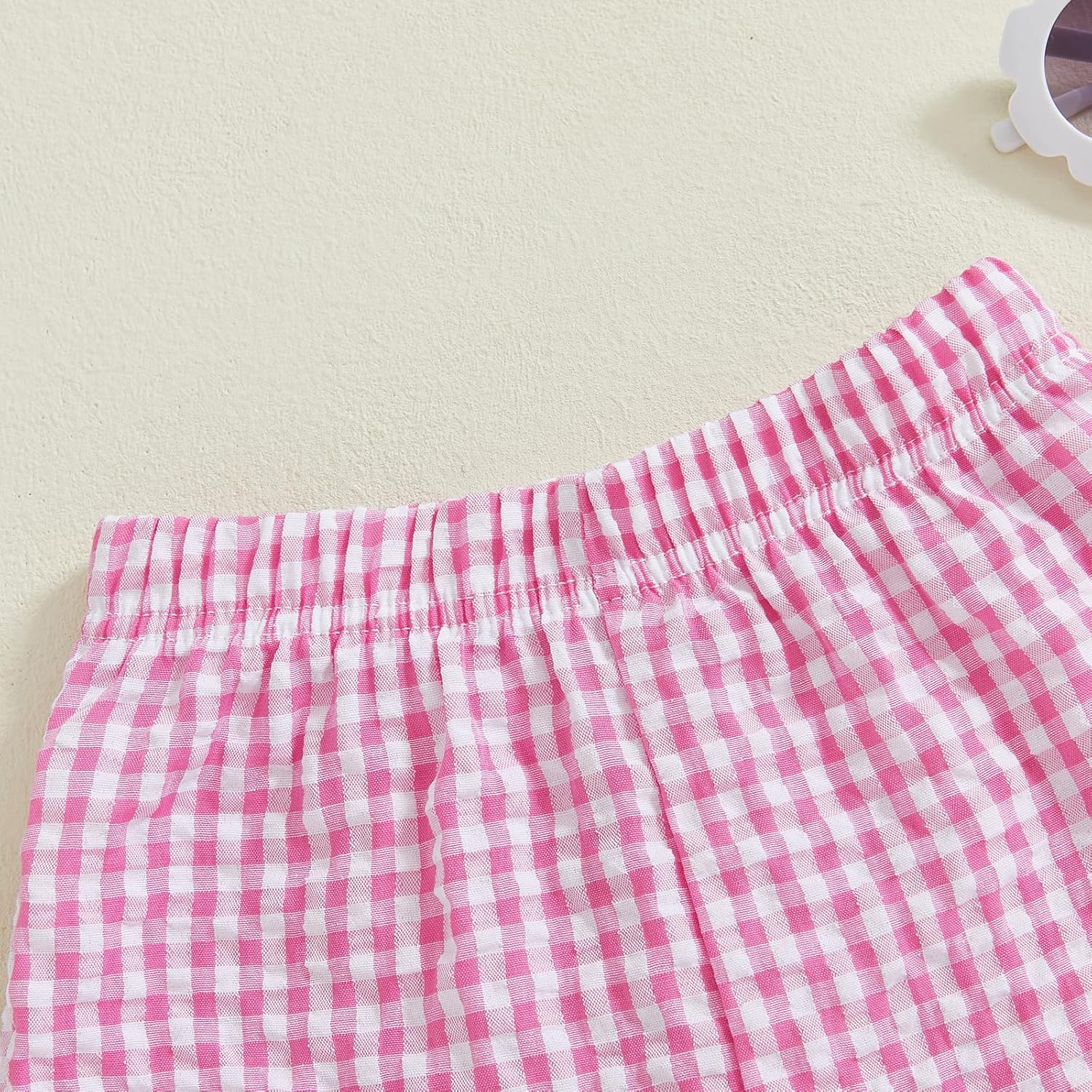 Toddler Baby Girl Plaid Ruffle Shorts Elastic Waist Wide Leg Gingham Boxer Shorts Infant Cute Summer Beach Checkered Bottoms - Image 4