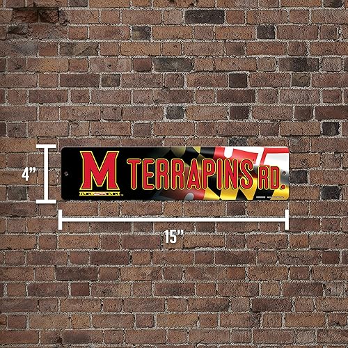 Vista 521 de Rico Industries Letrero de plástico de la NCAA de plástico de 4 x 16 pulgadas Alternativo