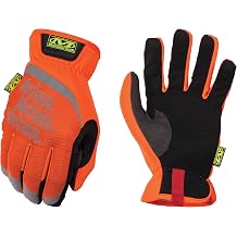 Mechanix Wear Hi-Viz FastFit Work Gloves, Large, Fluorescent Orange