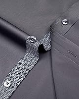 Vista 7 de J.VER Men's Casual Long Sleeve Stretch Dress Shirt Wrinkle-Free Regular Fit Button Down Shirts