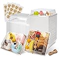 Charcuterie Boxes with Clear Lids Mini Bakery Boxes Disposable Treat Boxes to Go Small Food Containers for Dessert Cooki
