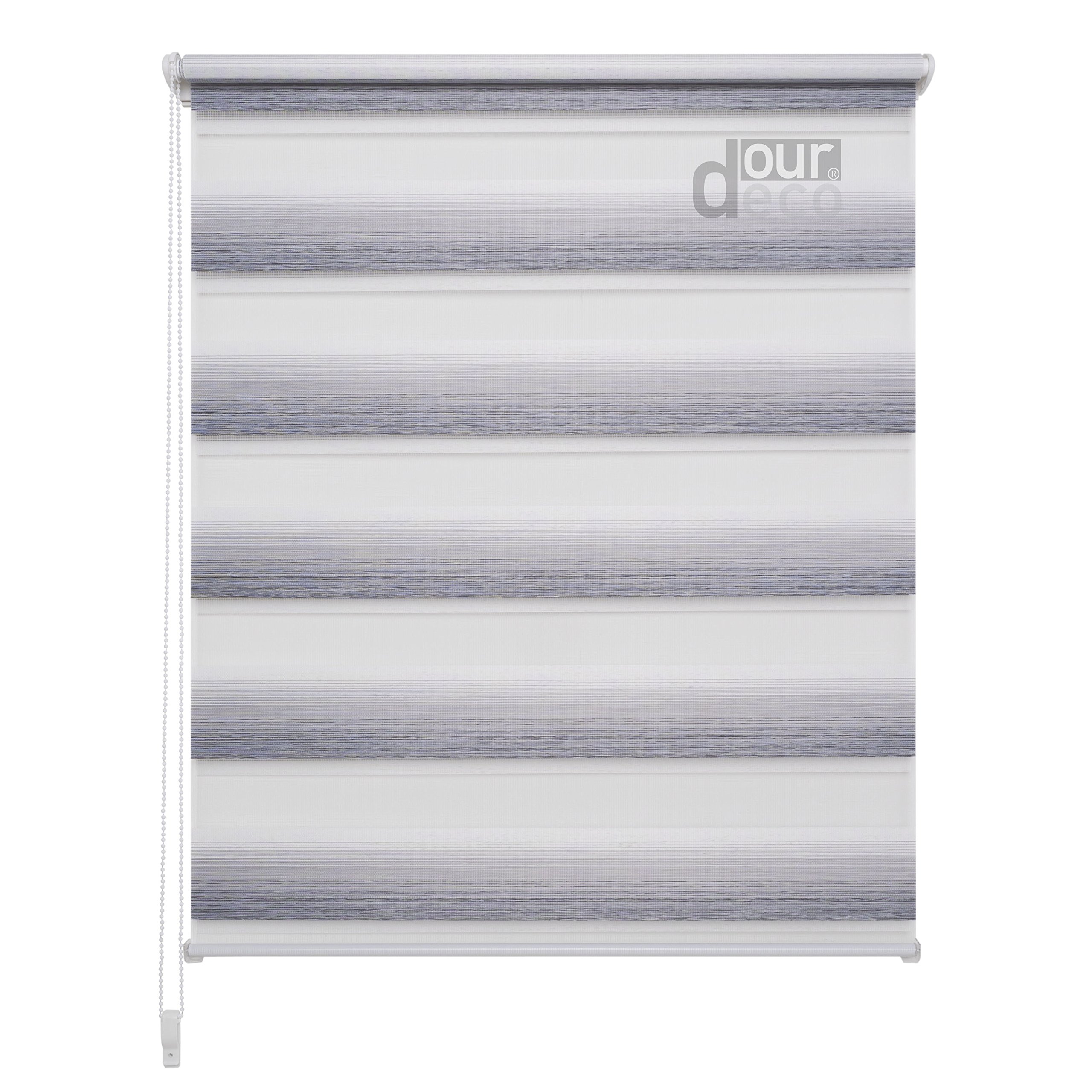 Doppel-Rollo, Duo-Rollo mit Farbverlauf / 80 x 150 cm Sand/lichtdurchlässig, Blickdicht/Farben: Verlauf Braun, Verlauf Sand