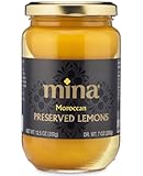 Mina Preserved Lemons - 12&period;5 Ounce&comma; Authentic Moroccan Preserved Lemons&comma; Ideal for Tagine&comma; Couscous&comma; Salads&comma; Non-GMO&comma; Vegan&comma; Keto&comma; Kosher&comma; Gluten Free