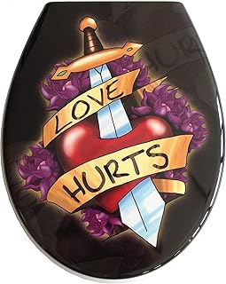 ADOB 59884 Love Hurts Duroplast Toilet seat w...,