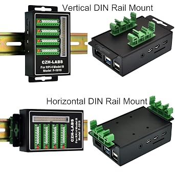 RPi Screw Terminal Block Breakout Module with Aluminum Enclosure. for Raspberry Pi 4 Model B