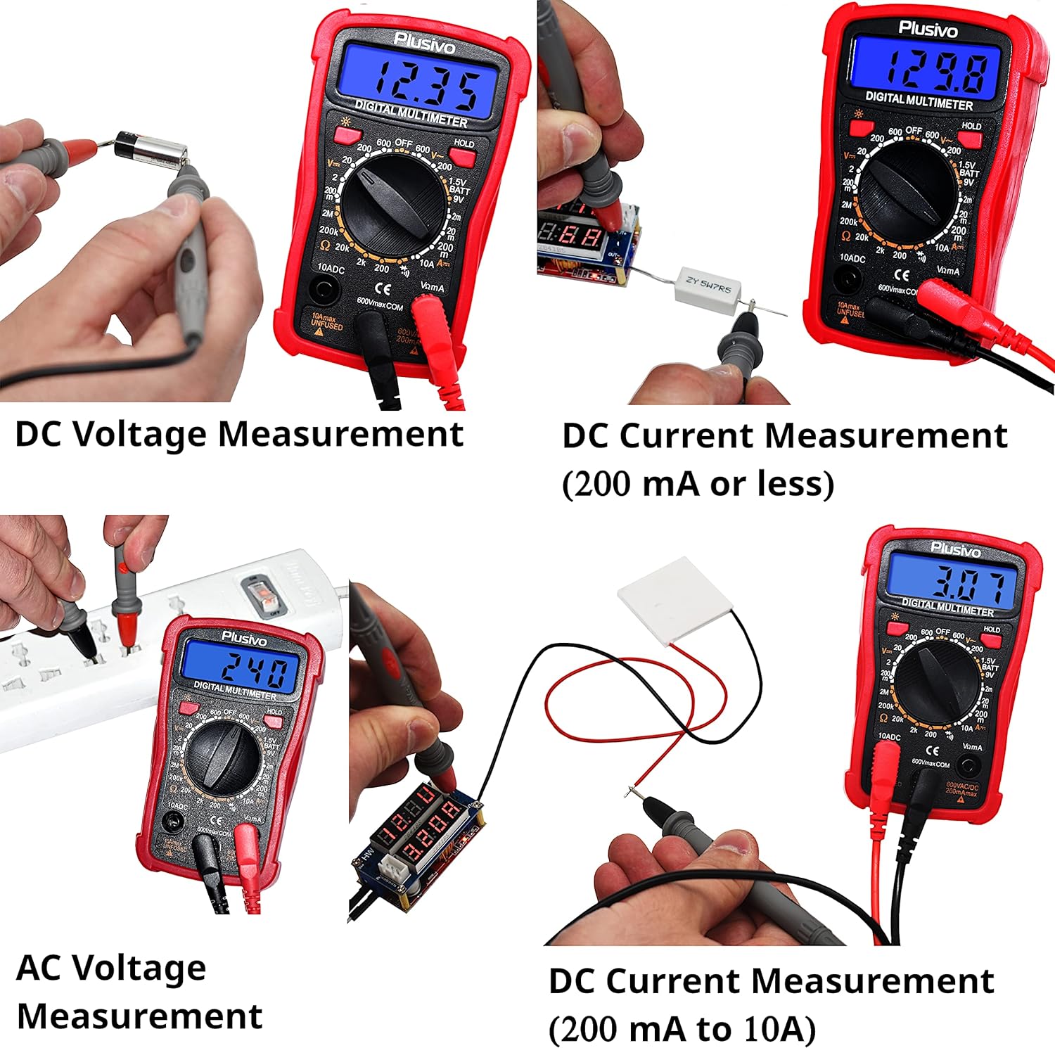 Soldering Iron Station Kit Digital Display Helping Hands 60 W 5 pcs Solder Tips, Solder Wire, Digital Multimeter °C/ºF Conversion, Standby/Sleep Mode, Calibration Support for Electricians from Plusivo