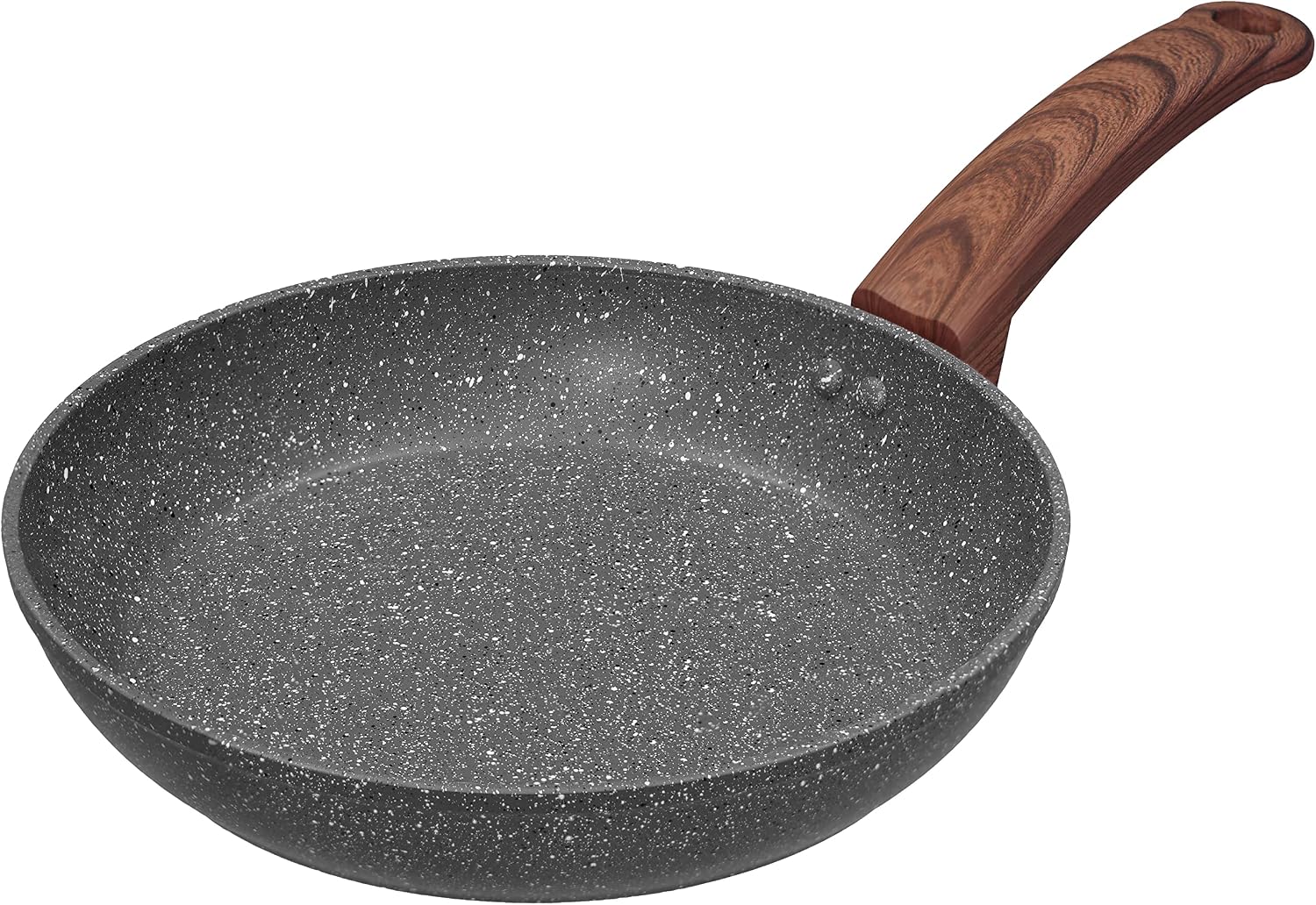 Easy chef always 10 Inch Nonstick Frying Pan Skillet, Non Stick Granite Coating Egg Pan Fry Pan Omelet Pan Saute Pan, Healthy Stone Cookware Chef’s Pan, PFOA Free, Induction Compatible, Gray