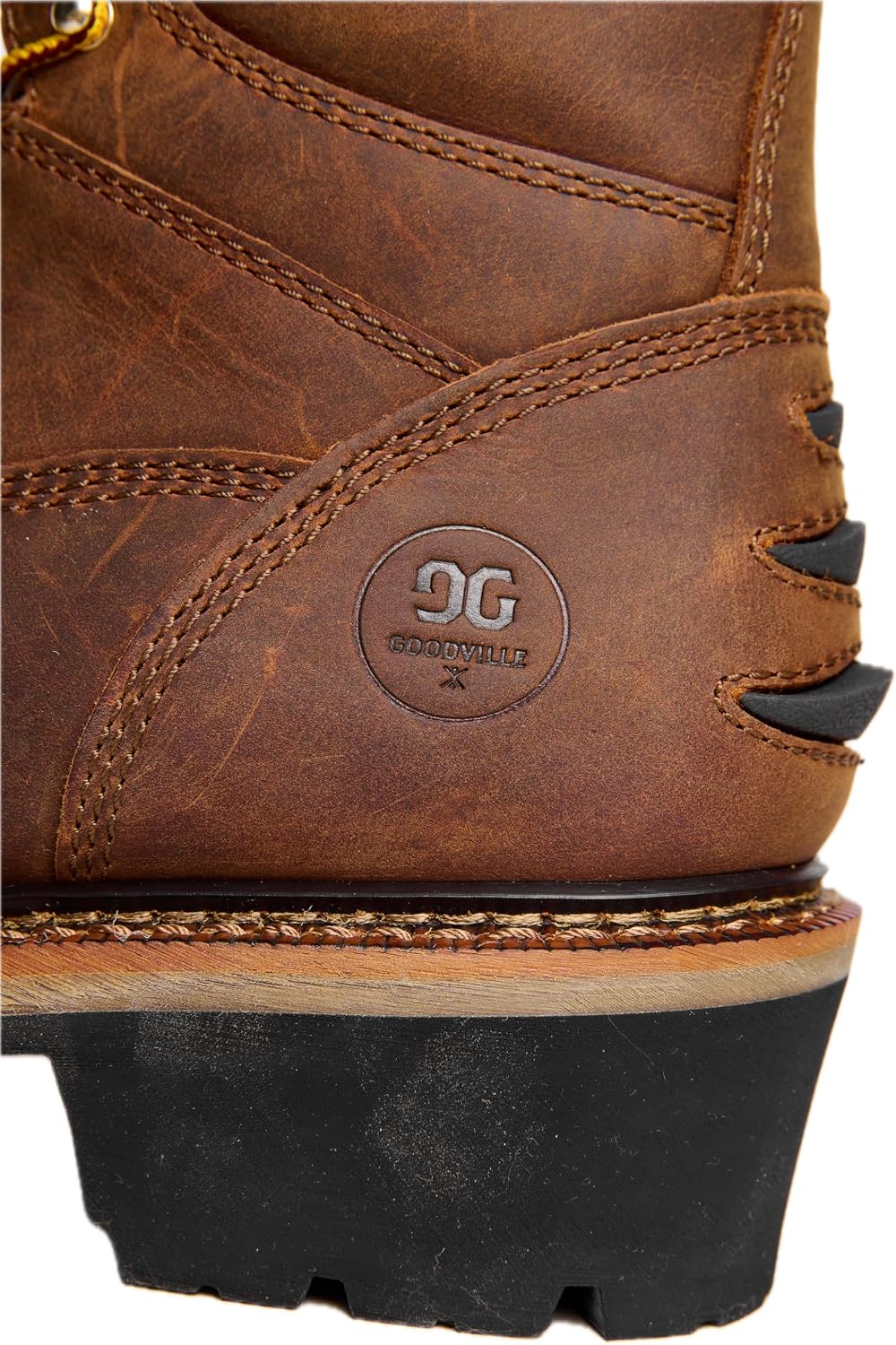 GOODVILLE Men's Catskill-Series 9" Composite Toe 600G Insulated Waterproof Logger Work Boots for Men, ASTM-F2413 EH-Rated, Lace Up Industrial and Construstion Work Shoes with Oil and Slip Resistant Outsole, Durable, Quick Dry, Comfortable, Brown - LS102WI