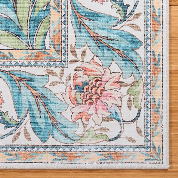 Gertmenian Indoor Boho Area Rug | Home Decor for Entryway, Bedroom, Living Room, Office, Kitchen | Non Slip, Soft, Printed Accent Rugs | Altair, Ivory, 8x10 Large, 24506