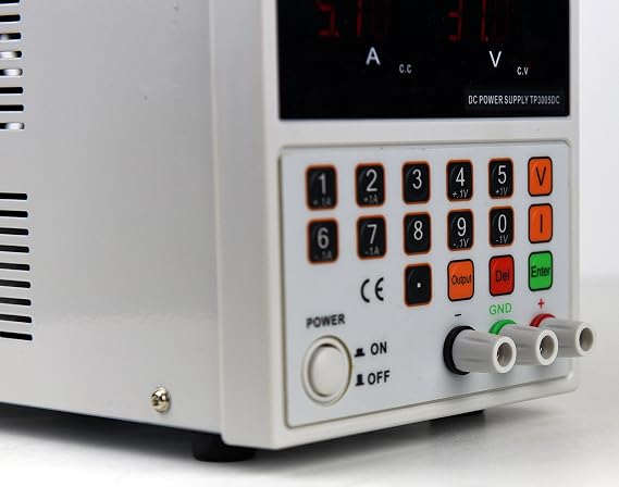 Tekpower TP3005DC, DC Power Supply 30V 5A,Computer Controlled With Direct Input Set Up,Surge Protection,Higher Precision & Lower Ripple 110V or 220V Input, AC Power Cord Included, Like TP3005D,HY3005D