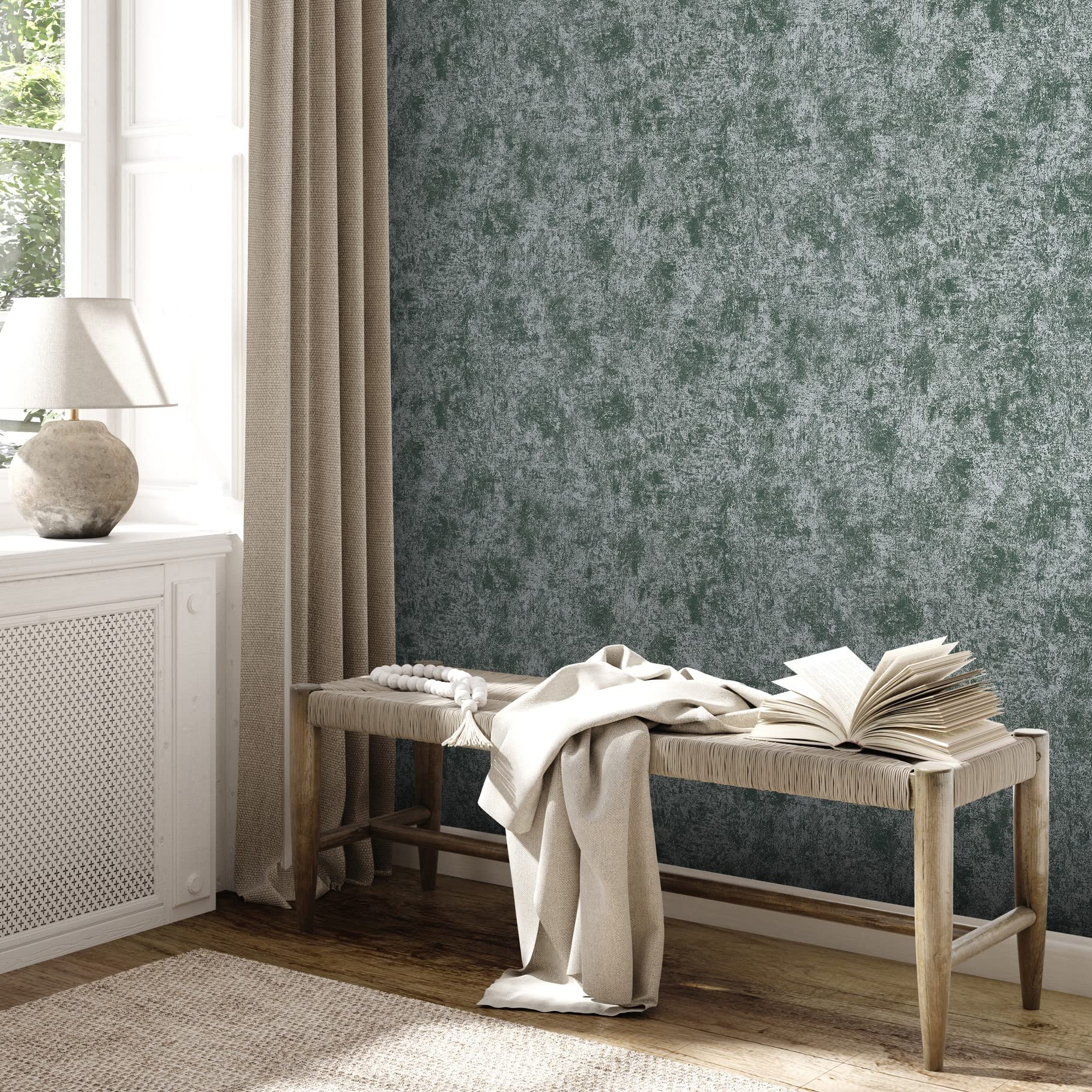 Papier peint intissé uni Livingwalls Premium Wall 2 gris moderne 10m