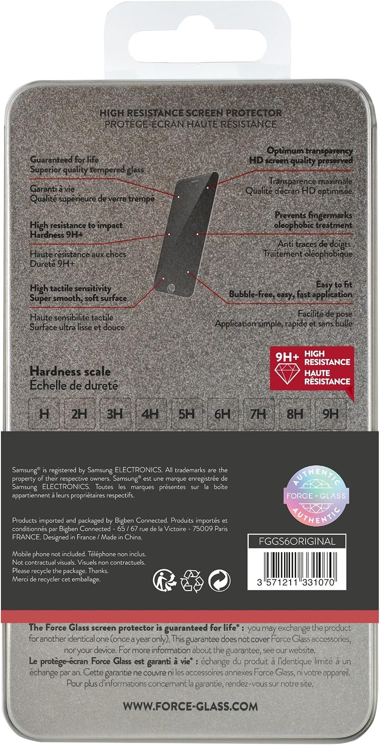 Hardened glass screen protector for Samsung Galaxy S6