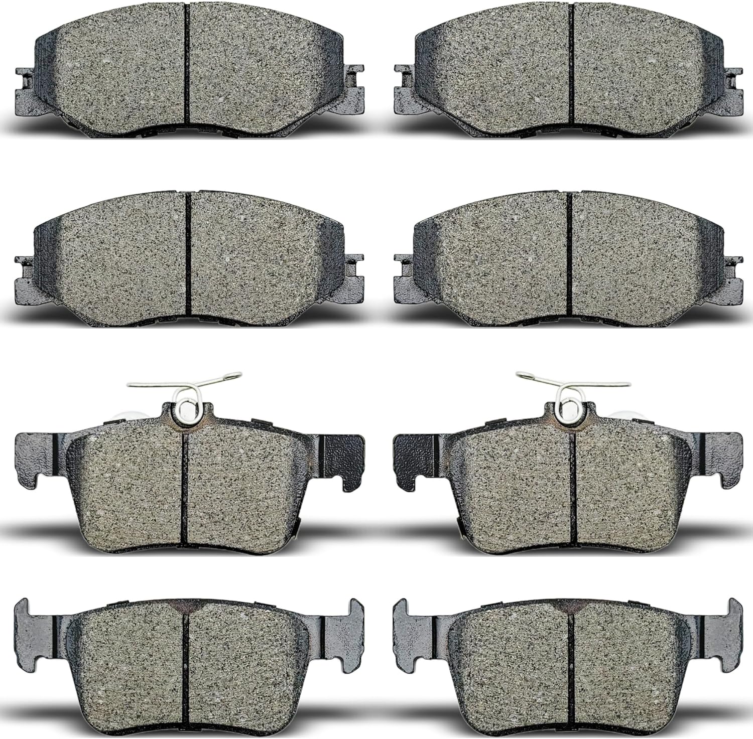 Front & Rear Ceramic Disc Brake Pads For Honda Civic 2022-2024 LX/Sport/EX/EX-L/Sport Touring/Touring(D2185 D1878)