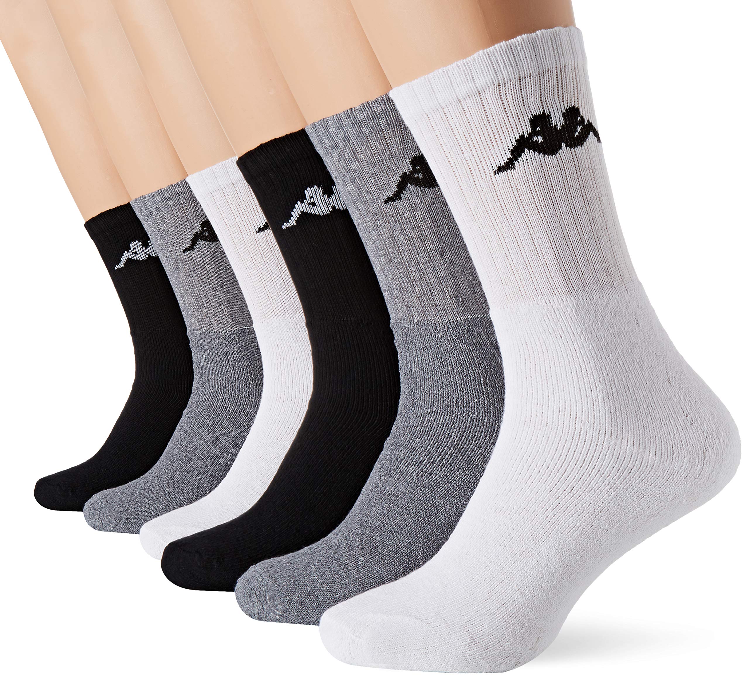 Kappa Men's KAP/AM/TNX6 Sport Socks, Multicolour, 39/42 (Pack of 6)
