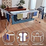 Vileda Infinity Flex Plus Clothes Airer | Extendable Drying Rack up to 2m | Indoor Laundry Dryer holds up to 3 Wash Loads | Foldable Indoor Drying Rack | Ideal for Bedding & Long Items - 3