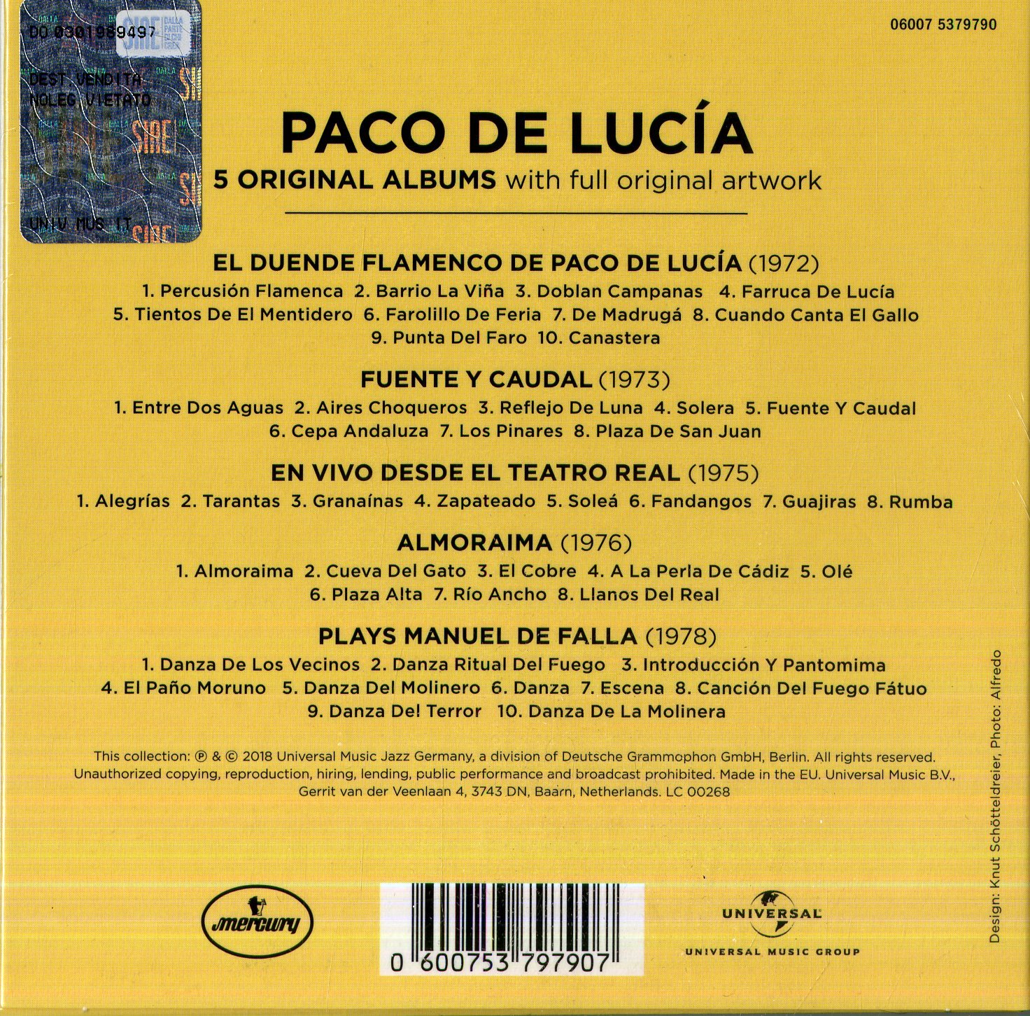 5 ORIGINAL ALBUMS