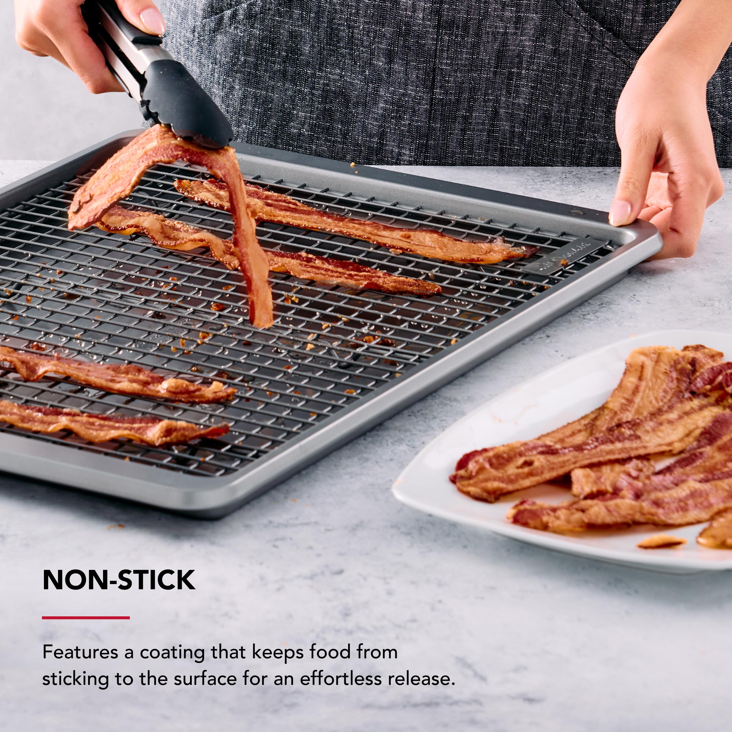 KitchenAid Nonstick grille de refroidissement en acier aluminium 33 x 45 cm