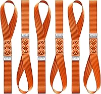 Vista 12 de AUGO Correas de amarre suaves – capacidad de carga de 1,500 libras y resistencia a la rotura de 4,500 libras – paquete de 6 – bucles para asegurar