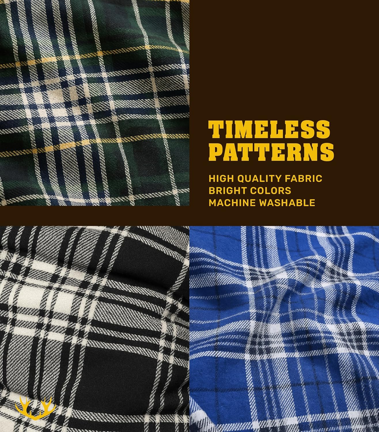 Men’s 3-Pack Flannel Lounge Pants – Soft Pajama Bottoms with Pockets & Drawstring – Warm Comfy Sleepwear - Image 4