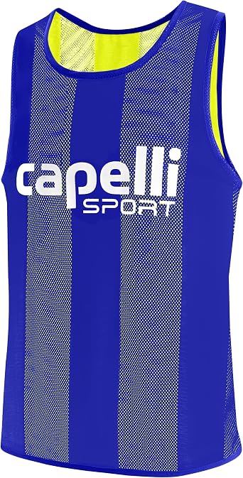 Capelli Sport Unisex Adult Sports Pinnie, Team Scrimmage Mesh Practice Vest for Soccer, Football, and Basketball