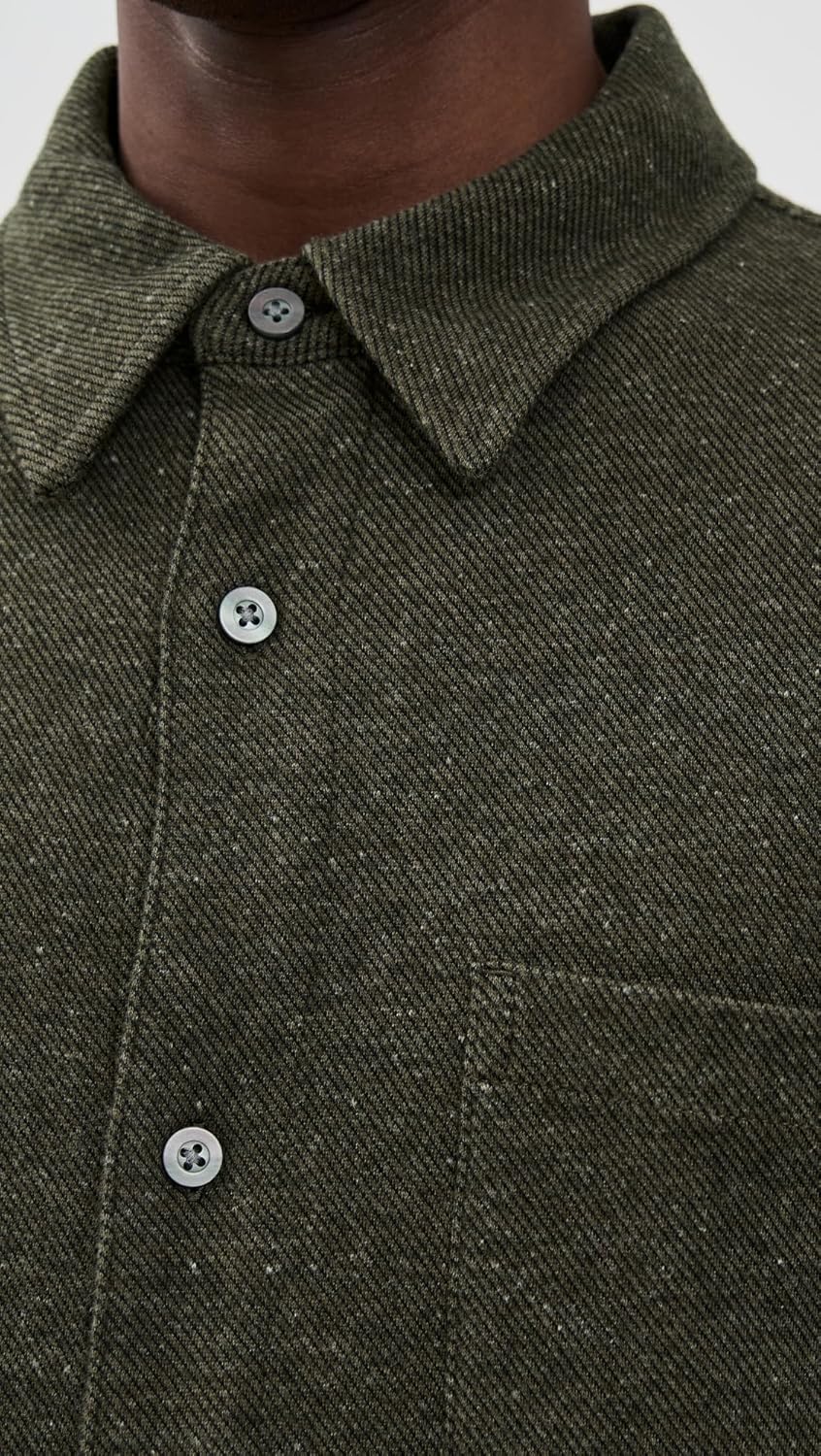 Madewell Men's Donegal Twill Long Sleeve Shirt - Image 6