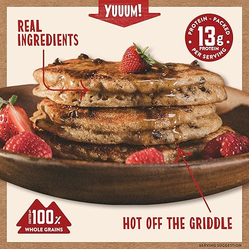 Vista 26 de Kodiak Cakes Protein Pancake Power Cakes, mezcla para hornear flapjack y waffle, chocolate negro, 18 onzas (paquete de 6)