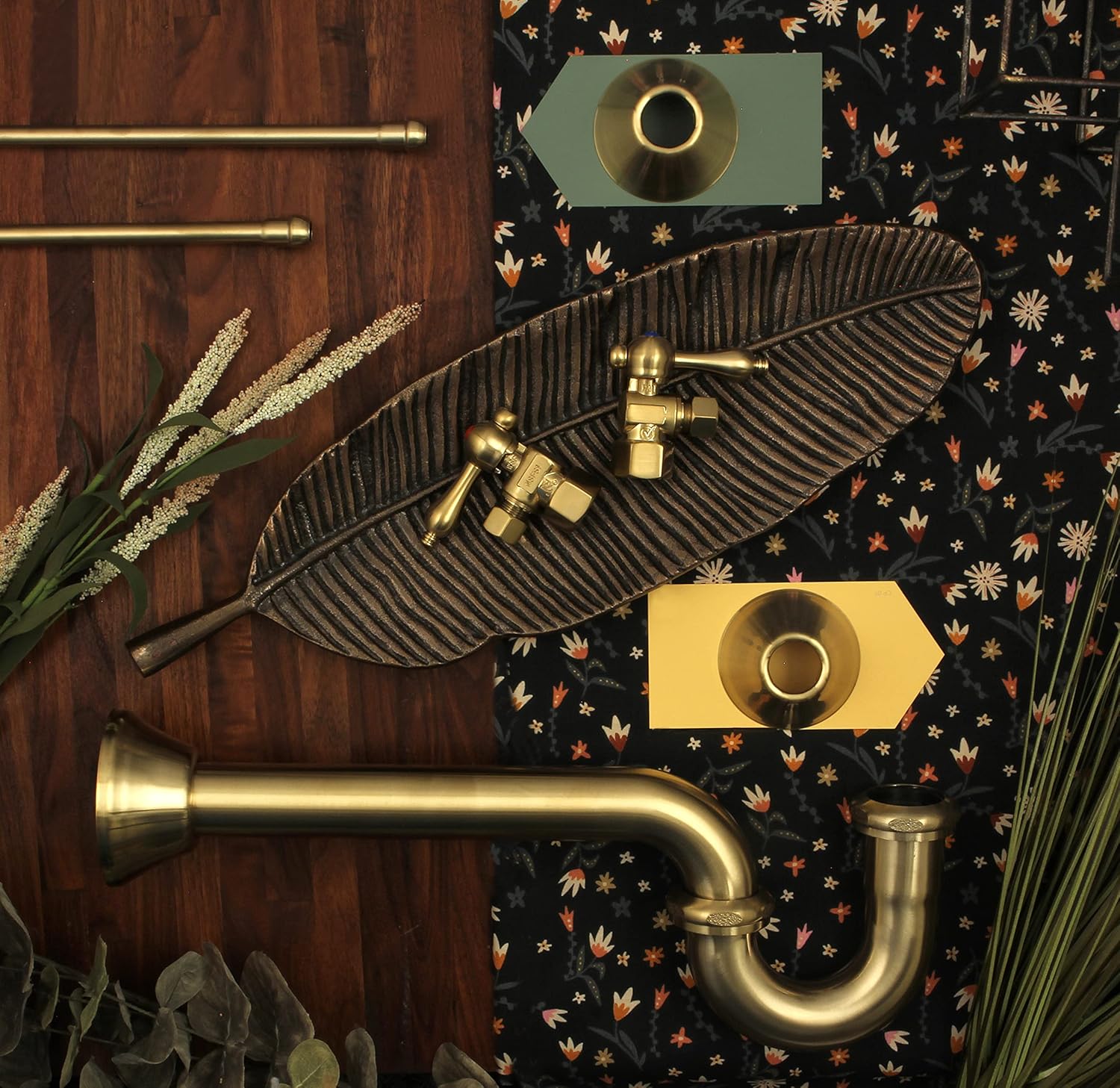 Kingston Brass CC43107LKB30 Trimscape Traditional Plumbing Sink Trim Kit with P-Trap in Brushed Brass