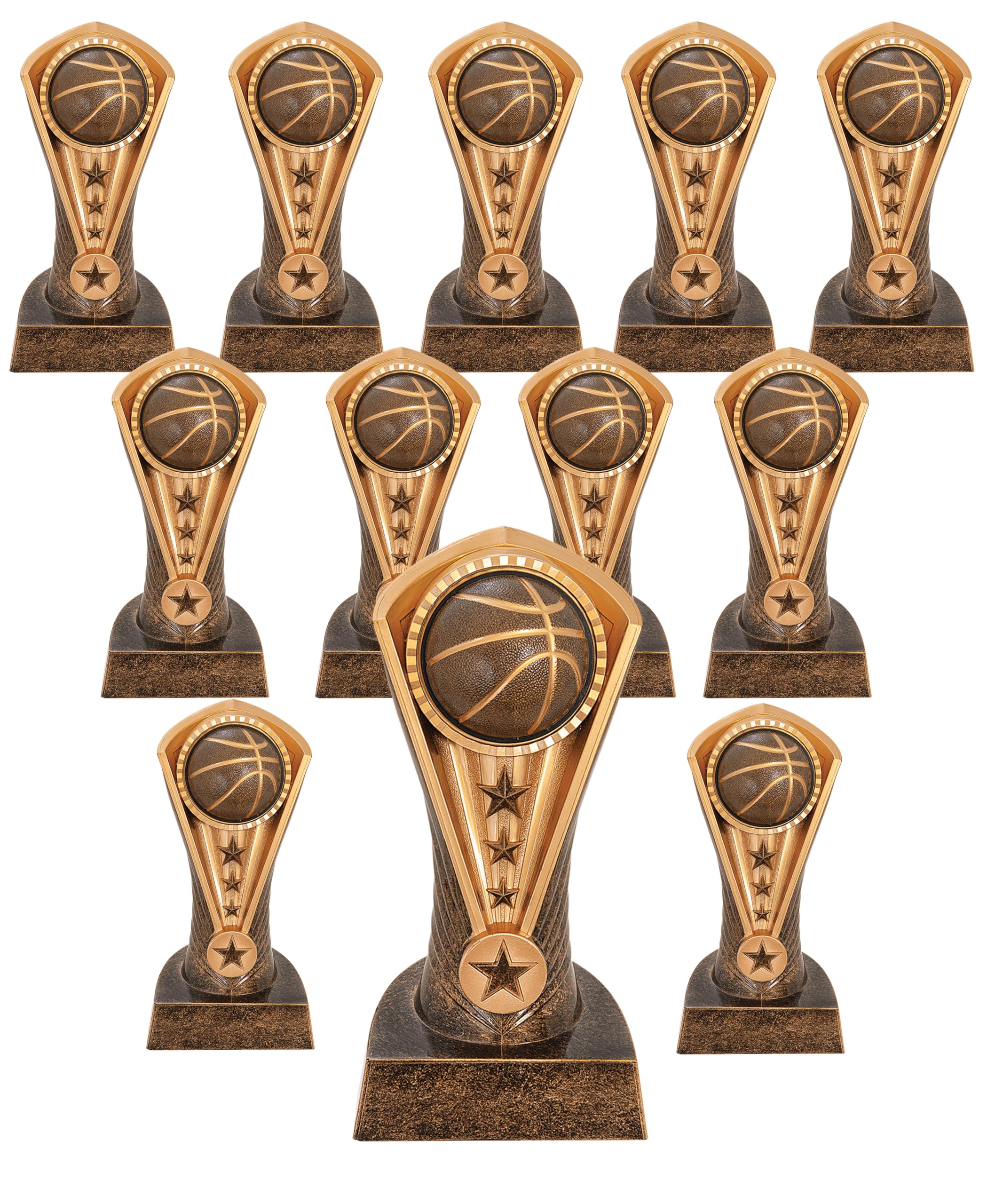 Express Medals 1 bis 12 Packungen mit 16,5 cm großen Cobra-Basketball-Trophäen, Turniersaison, Preis, Geschenke, Auszeichnungen, Trophäe