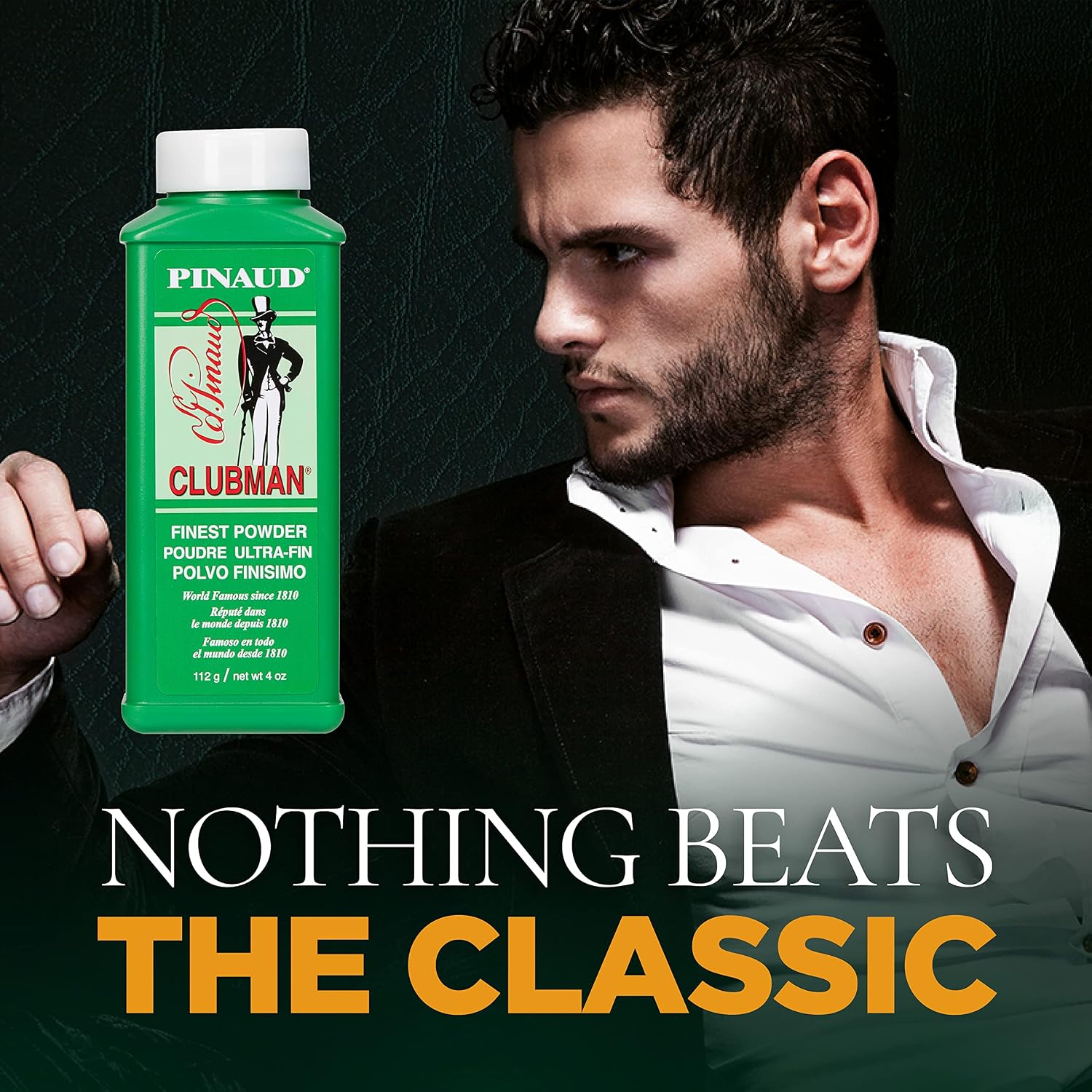 Clubman Powder - White, 4 oz