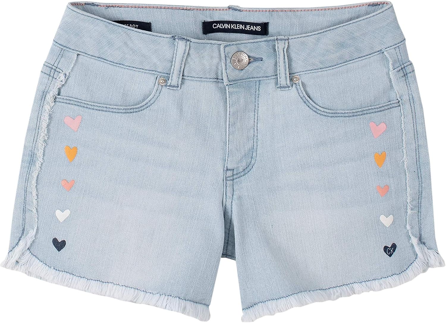 Amazon Com Calvin Klein Girls Denim Short Clothing Shoes Jewelry