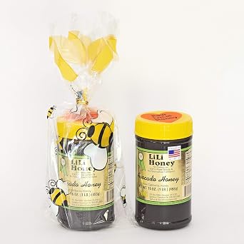 California Raw Avocado Honey 16 Ounces / 1 LB Pure 100% Natural Grade A Unfiltered - Pack Of TWO